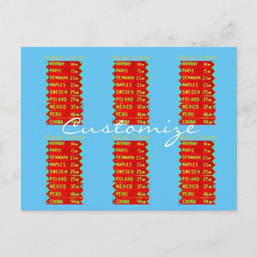 メインタウンサインThunder_Cove ポストカード (正面)