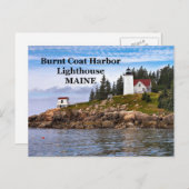 メインハガキ焼きコートハーバーライトハウス ポストカード (正面/裏面)