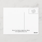 メインハガキ焼きコートハーバーライトハウス ポストカード (裏面)