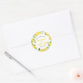 メインバース 夏 レモン 結婚祝い 返礼品 ラウンドシール (封筒)