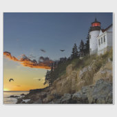 メインバスハーバーライトハウスフォト ラッピングペーパー (フラット)