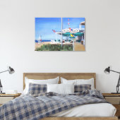 メインビーチパビリオンイーストハンプトン キャンバスプリント (インサイチュ (寝室))