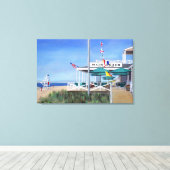 メインビーチパビリオンイーストハンプトン キャンバスプリント (インサイチュ (ウッドフロア))