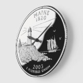 メインフェイク州四分時計 ラージ壁時計 (傾斜)