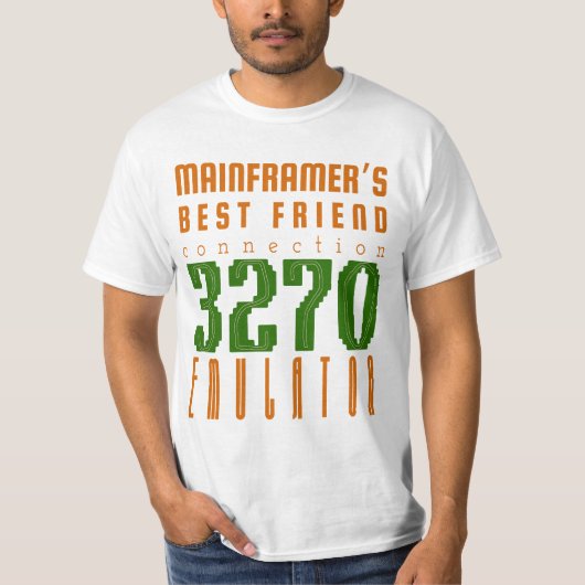 メインフレームコンピュータ 3270 エミュレータ Tシャツ (正面)