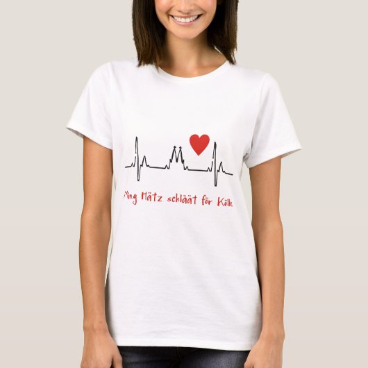 メインヘルツシュラグフュルケルン Tシャツ (正面)