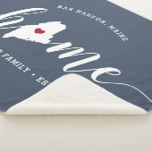 メインホーム州 パーソナライズされた シェルパブランケット (3/4)