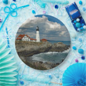 メインポートランドヘッドライトハウスフォト ペーパープレート (パーティー)