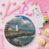 メインポートランドヘッドライトハウスフォト ペーパープレート (パーティー)