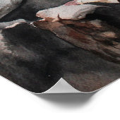 メインライトハウスウォーターカラーアーカイブプリント ポスター (角)