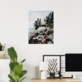 メインライトハウスウォーターカラーアーカイブプリント ポスター (ホームオフィス)