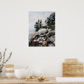 メインライトハウスウォーターカラーアーカイブプリント ポスター (キッチン)