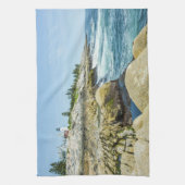 メインライトハウスペマキドポイントブルー キッチンタオル (縦)