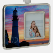 メインライトハウス シルバープレートフレームオーナメント (右)