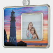 メインライトハウス シルバープレートフレームオーナメント (左)