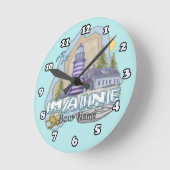 メインライトハウス ラウンド壁時計 (傾斜)