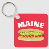 メインレッドスナッパーホットドッグポートランドMEフードクックアウト キーホルダー (正面)