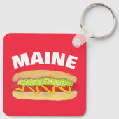 メインレッドスナッパーホットドッグポートランドMEフードクックアウト キーホルダー (裏面)