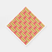 メインレッドスナッパーホットドッグポートランドMEフードクックアウト スタンダードランチョンナプキン (角)