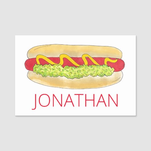 メインレッドスナッパーホットドッグポートランドMEフードクックアウト 名札 (正面)