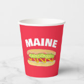 メインレッドスナッパーホットドッグポートランドMEフードクックアウト 紙コップ (正面)