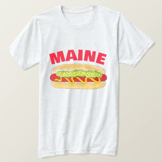 メインレッドスナッパーホットドッグポートランドMEフードクックアウト Tシャツ (デザイン正面)