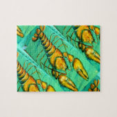 メインロブスターオングリーンパズル ジグソーパズル (横)