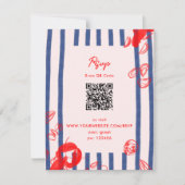 メインロブスターカキスタズクラムズイーストコースト結婚ーズ 出欠カード (正面)