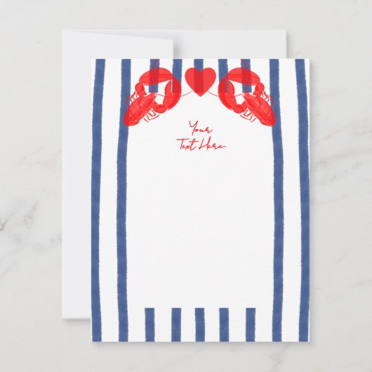 メインロブスターカキスタズクラムズイーストコースト結婚ーズ 出欠カード (裏面)