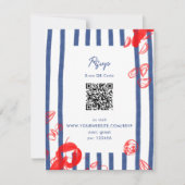 メインロブスターカキスタズクラムズイーストコースト結婚ーズ 出欠カード (正面)