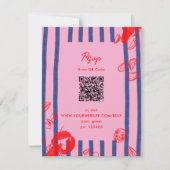 メインロブスターカキスタズクラムズイーストコースト結婚ーズ 出欠カード (正面)