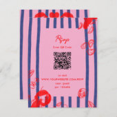 メインロブスターカキスタズクラムズイーストコースト結婚ーズ 出欠カード (正面/裏面)