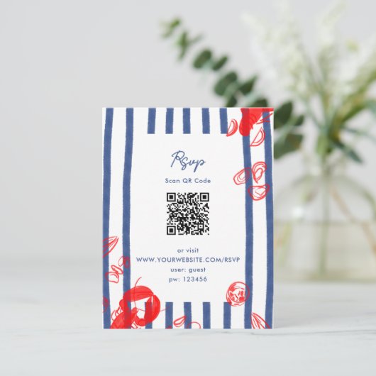 メインロブスターカキスタズクラムズイーストコースト結婚ーズ 招待状 (スタンド正面)