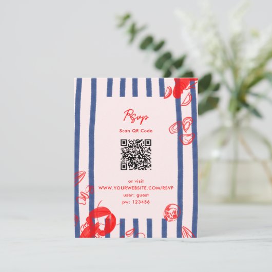 メインロブスターカキスタズクラムズイーストコースト結婚ーズ 招待状 (スタンド正面)