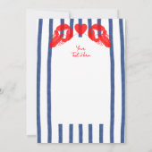 メインロブスターカキスタズクラムリハーサルディナー 招待状 (裏面)