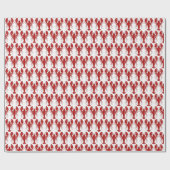 メインロブスタークリスマス ラッピングペーパー (フラット)