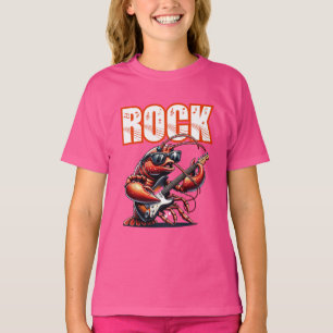メインロブスターシャツ シーフードラバーギフト クロール Tシャツ
