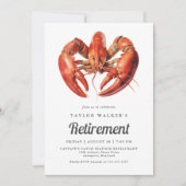 メインロブスターシーフードリタイアメントパーティー 招待状 (正面)