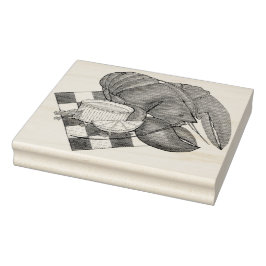 メインロブスターディナーシーフードレストランフィッシュマーケット ラバースタンプ