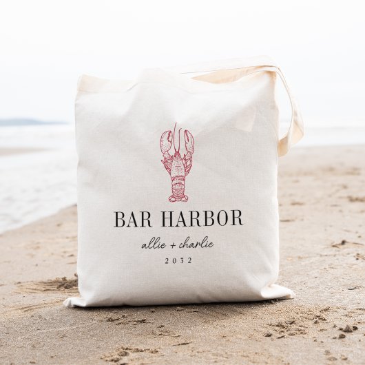 メインロブスターデスティネーションウェディングウェルカム トートバッグ