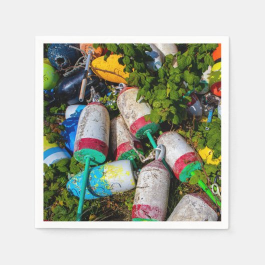 メインロブスターブイ スタンダードカクテルナプキン (正面)