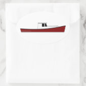 メインロブスターボート 楕円形シール (バッグ)