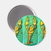 メインロブスター緑色磁石 マグネット (正面/裏面)