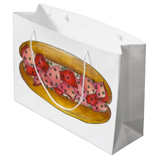 メインロブスター転がサンドイッチシーフードポートランドフード ラージペーパーバッグ (裏面アングル)