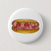 メインロブスター転がシーフィードグルメサンドイッチ 缶バッジ (正面)