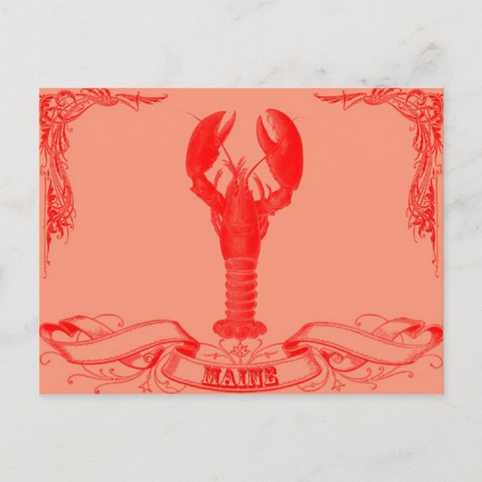 メインロブスター ポストカード (正面)