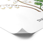 メインワイルドフラワーズブロッサム月ラテン名 ポスター (角)