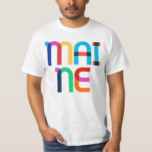 メインヴィンテージポップ・アートのレトロアート80sレインボーカラー tシャツ