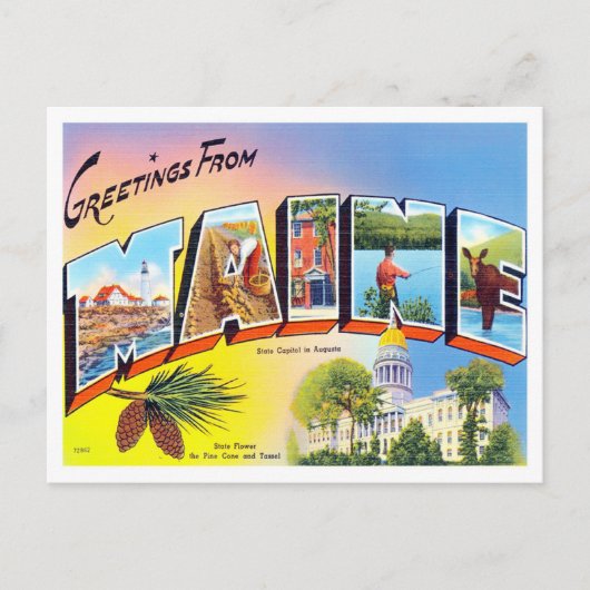 メインヴィンテージ大文字葉書 ポストカード (正面)