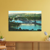 メイン中央鉄道の空中表示 キャンバスプリント (インサイチュ (リビング))